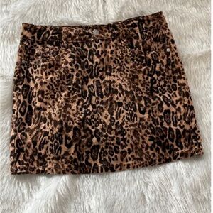NWOT Dollhouse Leopard Mini Skirt Size 15 1XL